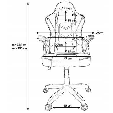 Геймерське крісло Kontrast KG105 Червоний - 14 Геймерське крісло Kontrast KG105 Червоний 5.90.20249 фото - 14