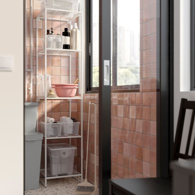 Стеллаж JOSTEIN Белый - 2 IKEA Стеллаж JOSTEIN Белый (ИКЕА ЖОСТЕЙН) 89437197 фото - 2