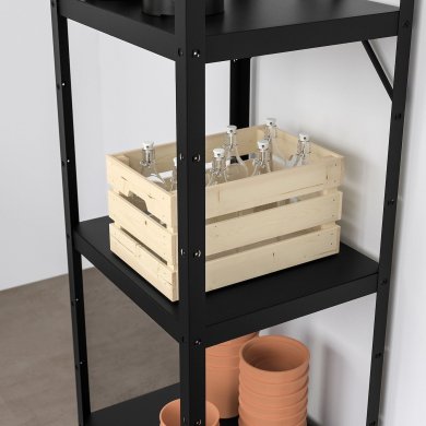 IKEA Стелаж BROR Чорний (ИКЕА БРОР) 29471759 фото - 6