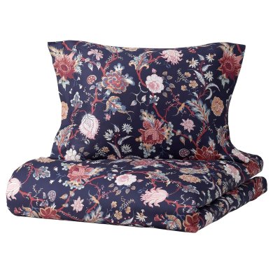IKEA Комплект постельного белья NASSELKLOCKA 150x200 см Синий (ИКЕА НАССЕЛЬКЛОКА) 80522878