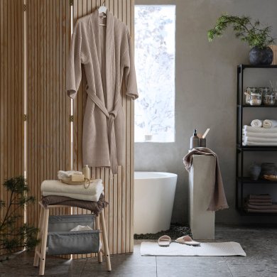 IKEA Халат BJALVEN S/M 100 см Бежевый (ИКЕА БЬЯЛВЕН) 60512979 фото - 4
