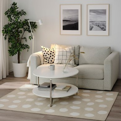 IKEA Килим BOGENSE 133x195 см Бежевий (ИКЕА БОГЕНСЕ) 20527058 фото - 2