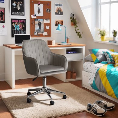 Офісне крісло Mebel Elit TOM Welur Сірий ME.TOM/P/CH/V/FO фото - 8