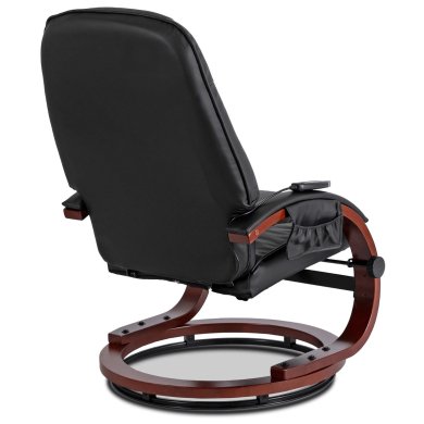 Кресло мягкое массажное с подставкой Mebel Elit CANO Черный ME.CANO/CZ/E/FW фото - 3