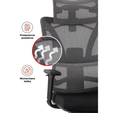 Офисное кресло Mebel Elit DELSIN Черный ME.DELSIN/CZ/T/FO фото - 9