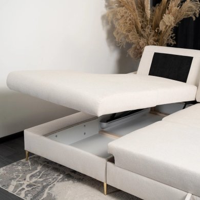 Розкладний диван Mebel Elit BILBAO Бежевий MLK.MONACO/LOFT1/NARL фото - 9