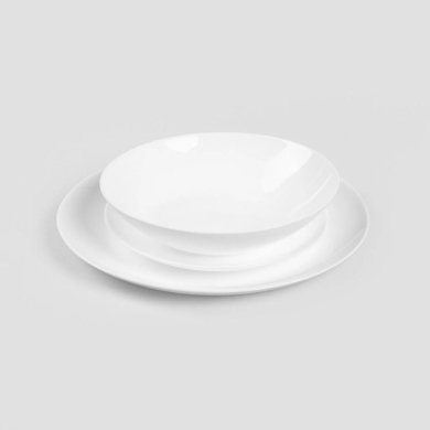 Набор тарелок Homla CAPRI 18 шт Белый 236044 фото - 2