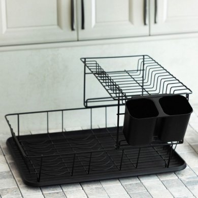 Сушарка для посуду Homla BRECA Чорний - 5 Сушарка для посуду Homla BRECA Чорний 230325 фото - 5