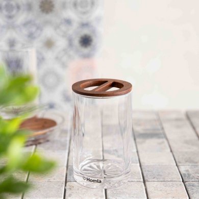 Стакан для зубных щеток Homla DENIKA Прозрачный 219807 фото - 4
