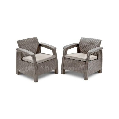 Комплект садовой мебели Keter CORFU REST Капучино 241723-1 фото - 2