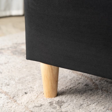 Кровать Mebel Elit BOND Welur 160x200 см Черный ME.BOND/160/CZ/V/LOZ фото - 6