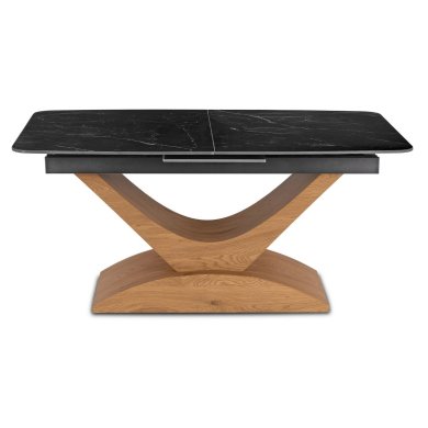 Раскладной обеденный стол Mebel Elit ALICANTE Marmur Черный ME.ALICANTE/CZ/D/S160-200 фото - 3