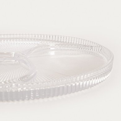 Сервірувальне блюдо Homla LYNN 24 см Прозорий 241911 фото - 3