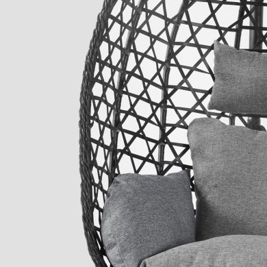 Подвесное кресло-кокон Homla NIDO Черный 239630 фото - 5