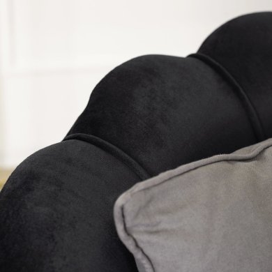 Диван Mebel Elit ZENDAYA Welur Чорний - 9 Диван Mebel Elit ZENDAYA Welur Чорний ME.ZENDAYA/CZ/ZL/V/FW фото - 9