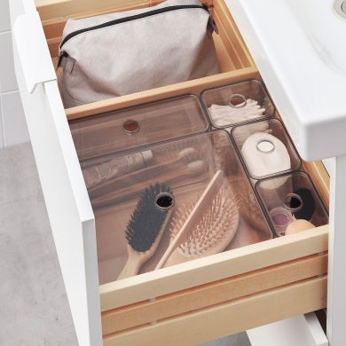 IKEA Набір коробок з кришками GODMORGON (ИКЕА GODMORGON) 50400270 фото - 9