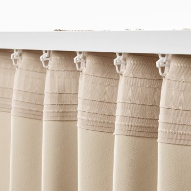 IKEA Шторы ANNAKAJSA 145x300 см 2 шт Бежевый (ИКЕА АННАКАИСА) 30462792 фото - 12