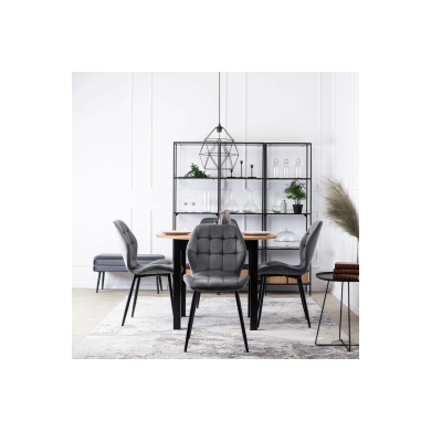 Обідній комплект меблів Mebel Elit HARRY LUCKY | Дуб крафт / Чорний / Сірий HARRY/DC/CZ/S/LUCKY/P/V/Z4/K фото - 20