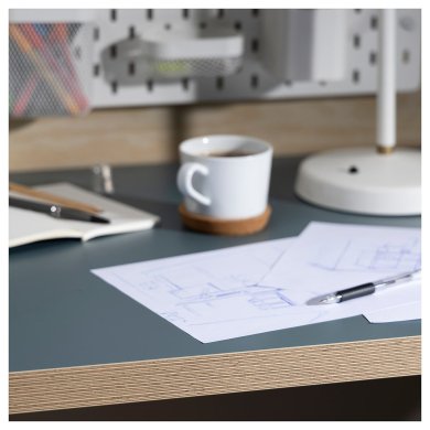 Столешница LAGKAPTEN 120x60 см Бирюзовый - 4 IKEA Столешница LAGKAPTEN 120x60 см Бирюзовый (ИКЕА ЛАГКАПТЕН) 40569405 фото - 4