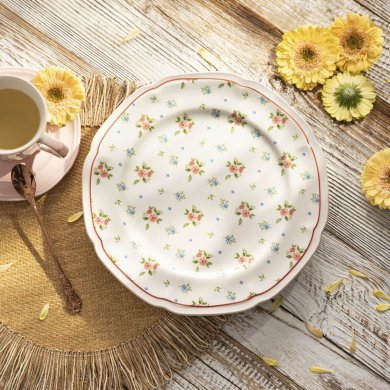 Обеденная тарелка Homla GRETA 27 см Розовый - 6 Обеденная тарелка Homla GRETA 27 см Розовый 234846 фото - 6