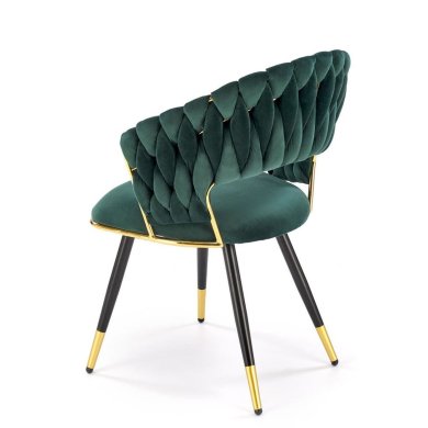 Обеденный стул Halmar K551 Темно-зеленый - 3 Обеденный стул Halmar K551 Темно-зеленый V-CH-K/551-KR-C.ZIELONY фото - 3