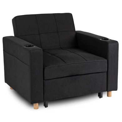 Крісло м'яке розкладне Mebel Elit SOLOR Чорний ME.SOLOR/CZ/T/FW фото - 5