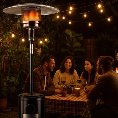 Вуличний газовий обігрівач Garden Line 220 см 5000-13000 Вт Чорний GAZ6356 фото - 7