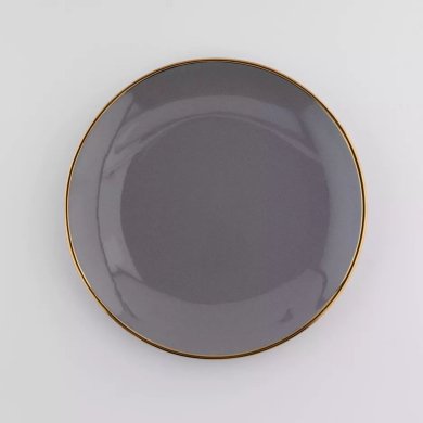 Тарелка Duka Siren 21 см | Серый / Золотой - 2 Тарелка Duka Siren 21 см | Серый / Золотой 1219880 фото - 2