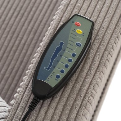 Кресло мягкое раскладное массажное с реклайнером Mebel Elit SEBASTIAN Velvet Серый ME.SEBASTIAN/P/SZTR/FW фото - 14