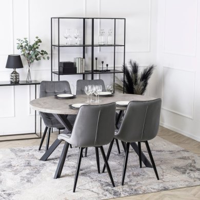 Раскладной обеденный стол Mebel Elit LUKAS Бетон - 10 Раскладной обеденный стол Mebel Elit LUKAS Бетон ME.LUKAS/BET/CZ/S фото - 10