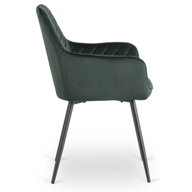 Обідній стілець Mebel Elit BRESSO Welur Зелений ME.BRESSO/Z/CZ/V/K фото - 3