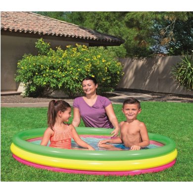 Надувной детский бассейн Bestway 152х30 см Разноцветный BES51103 фото - 7