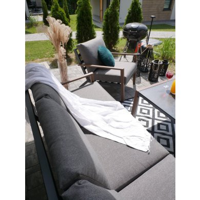 Комплект садових меблів Garden Line ASTANA Сірий - 3 Комплект садових меблів Garden Line ASTANA Сірий ALM1135 фото - 3