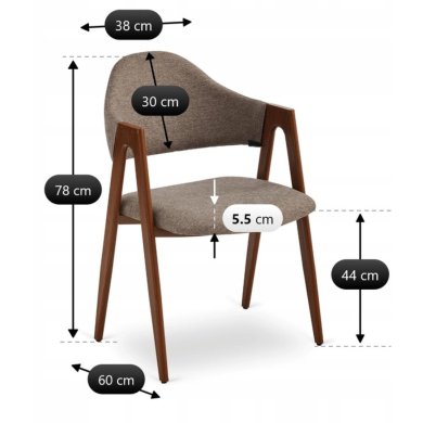 Обідній стілець Mebel Elit RUIZ 2 Бежевий ME.RUIZ/BZ/O/T/K фото - 11