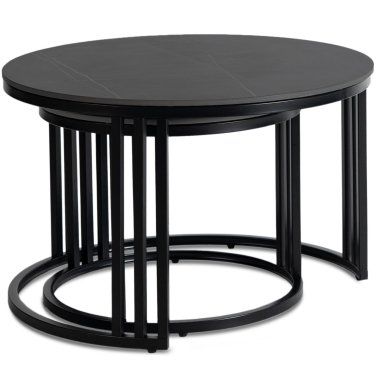 Комплект журнальных столов Mebel Elit JERRY Marmur Черный ME.JERRY/CZCER/L фото - 5