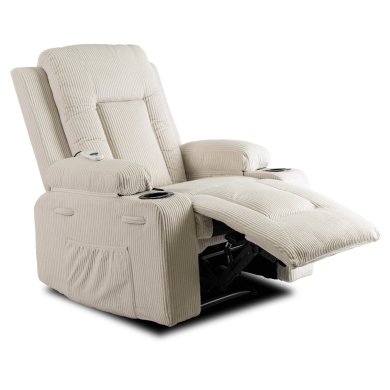 Крісло м'яке розкладне масажне з реклайнером Mebel Elit BOX Velvet Бежевий - 2 Крісло м'яке розкладне масажне з реклайнером Mebel Elit BOX Velvet Бежевий ME.BOX2/BZ/SZTR/FW фото - 2