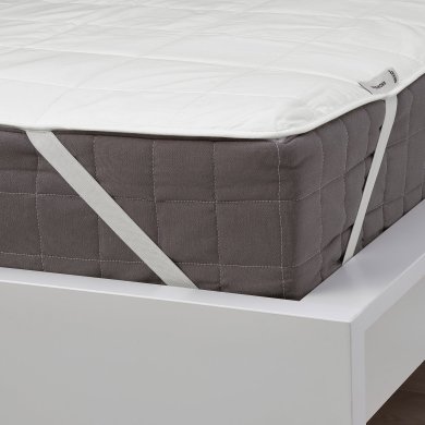IKEA Наматрацник на резинці ANGSKORN 120х200 см Білий (ИКЕА ÄNGSKORN) 10461982 фото - 5