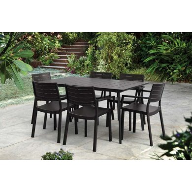 Садовий стілець Keter METALINE Чорний 249183 фото - 5