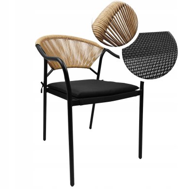 Садовый стул Kontrast PORTO Черный 5.03.212696 фото - 5