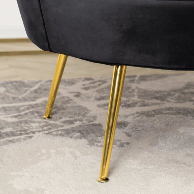 Диван Mebel Elit ZENDAYA Welur Чорний - 10 Диван Mebel Elit ZENDAYA Welur Чорний ME.ZENDAYA/CZ/ZL/V/FW фото - 10