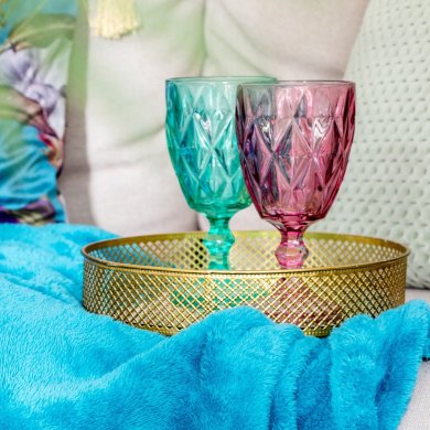 Набір келихів Homla LUNNA 4 шт 310 мл Бірюзовий - 3 Набір келихів Homla LUNNA 4 шт 310 мл Бірюзовий 158084 фото - 3