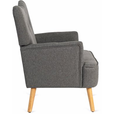 Кресло мягкое Mebel Elit BUNNY Темно-серый ME.BUNNY/CP/DK/T/FW фото - 4