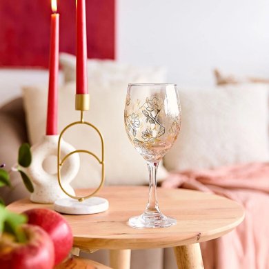 Бокал для вина Homla ROSELLA 400 мл Принт 227181 фото - 5