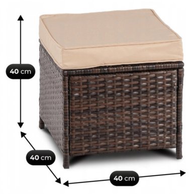 Комплект садовой мебели Mebel Elit DALLAS Коричневый ME.DALLAS/BR/RT/OGR/ZES фото - 11