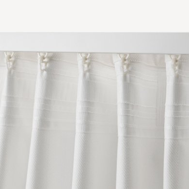 IKEA Штори TIBAST 145x300 см 2 шт Білий (ИКЕА ТИБАСТ) 10396760 фото - 8