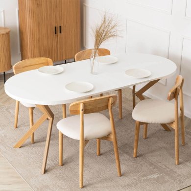 Раскладной обеденный стол Mebel Elit DORIAN Белый ME.DORIAN/B/DREW/S фото - 7