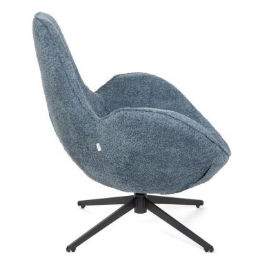 Крісло м'яке поворотне Homla LUNAIRE BOUCLE Темно-синій - 3 Крісло м'яке поворотне Homla LUNAIRE BOUCLE Темно-синій 227087 фото - 3