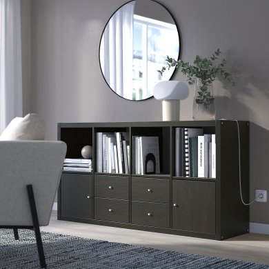 Стелаж KALLAX Коричневий - 9 IKEA Стелаж KALLAX Коричневий (ИКЕА КАЛЛАКС) 29278304 фото - 9