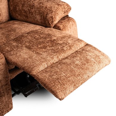 Кресло мягкое раскладное с реклайнером Mebel Elit ARTURO Welur Рыжий ME.ARTURO/BR/V/FW фото - 8