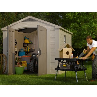 Садовый домик Keter FACTOR 257х331х243 см Бежевый 230454-1 фото - 5